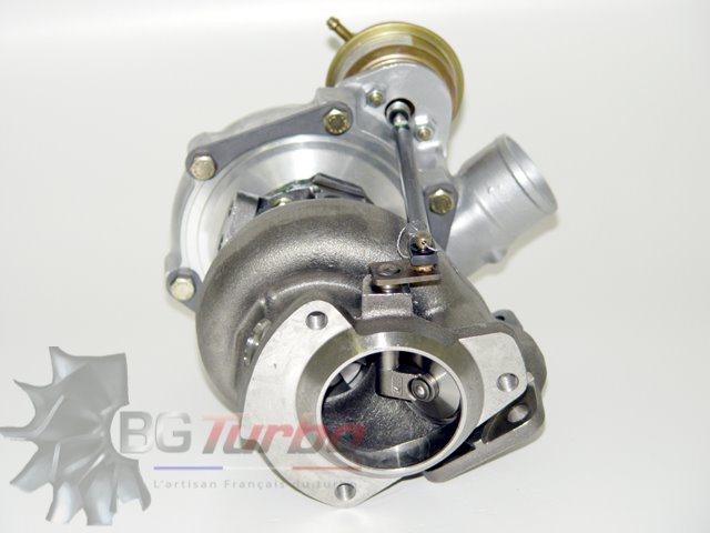 TURBO - HYBRIDE - STAGE 3 -  BALL BEARING - VL - GTW34 - 6+6 pales - MFS PERFORMANCE T354 - Diamètre admission - Ind : 53,87 mm / Exd : 76,07 mm / Angle : 30° - TRONQUAGE TURBINE ECHAPPEMENT
